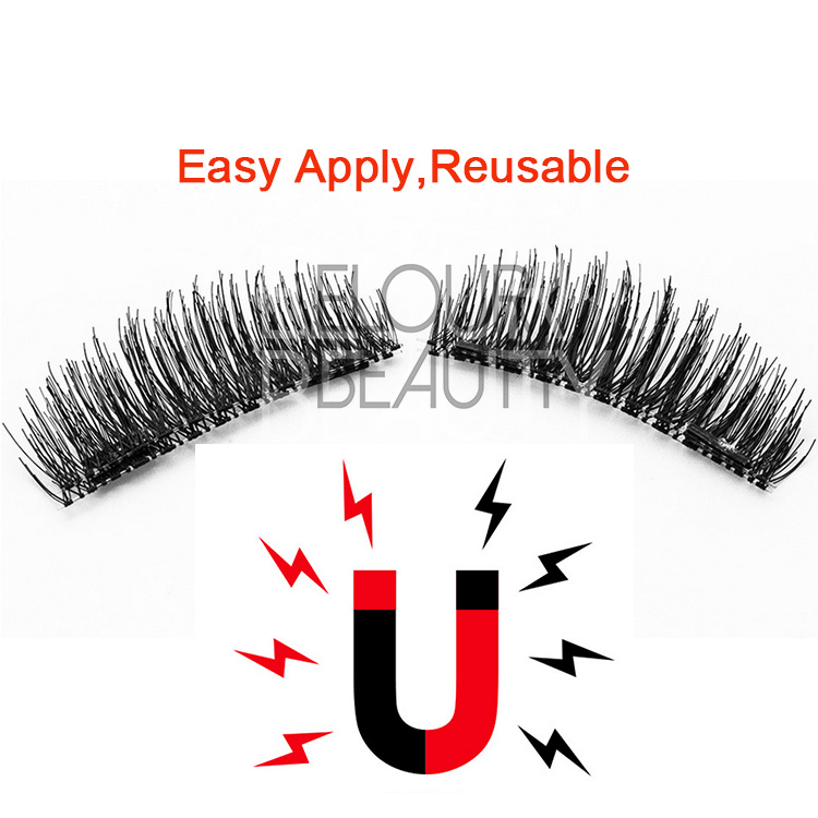 Best magnetic 3d lashes customize package China EJ92